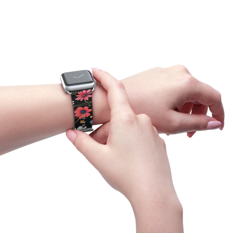 Floral Print Watch Band - Stylish Accessory for Spring & Summer