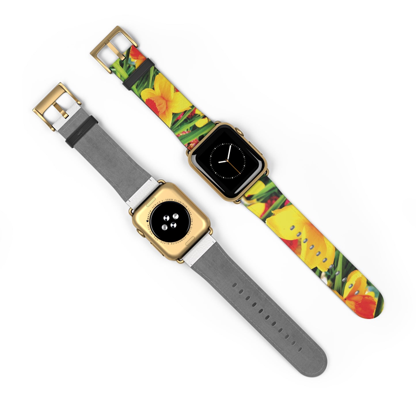 Vibrant Floral Watch Band - Adjustable, Colorful Design for Nature Lovers