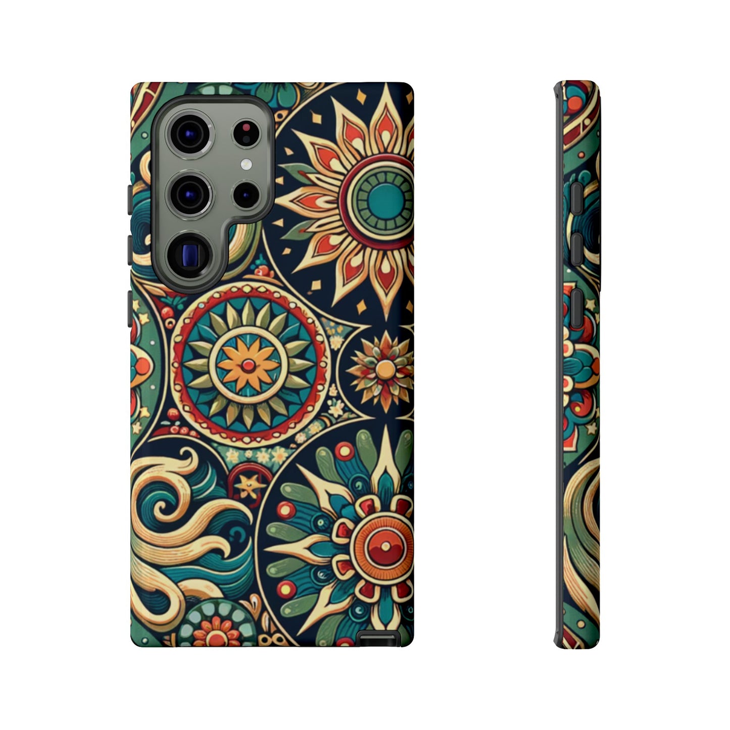Boho Phone Case with Colorful Mandala Design, Stylish Phone Cover, Trendy Case for Women, Gift for Her, Bohemian Style Accessories