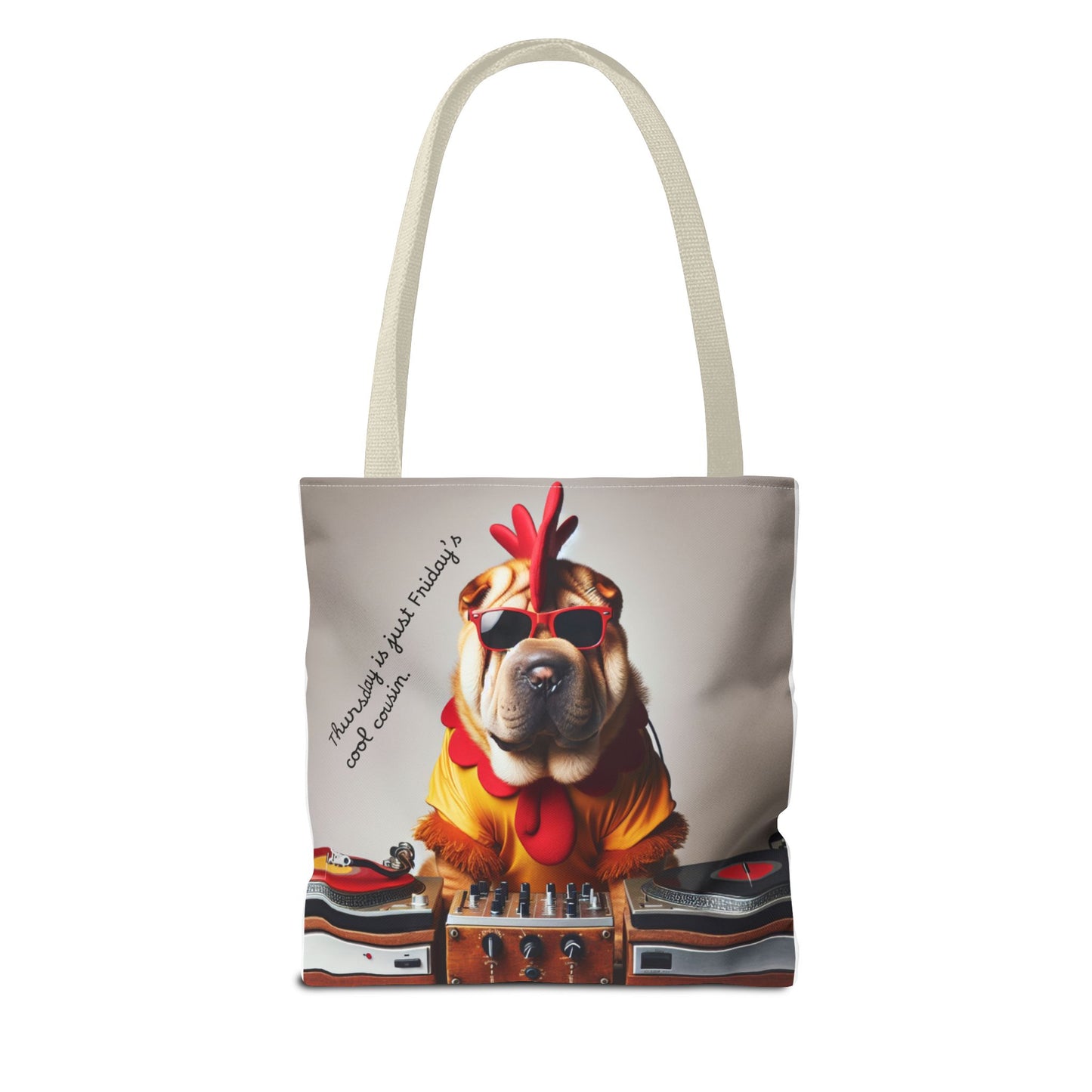 Cool DJ Dog Tote Bag - Perfect for Music Lovers and Pet Owners