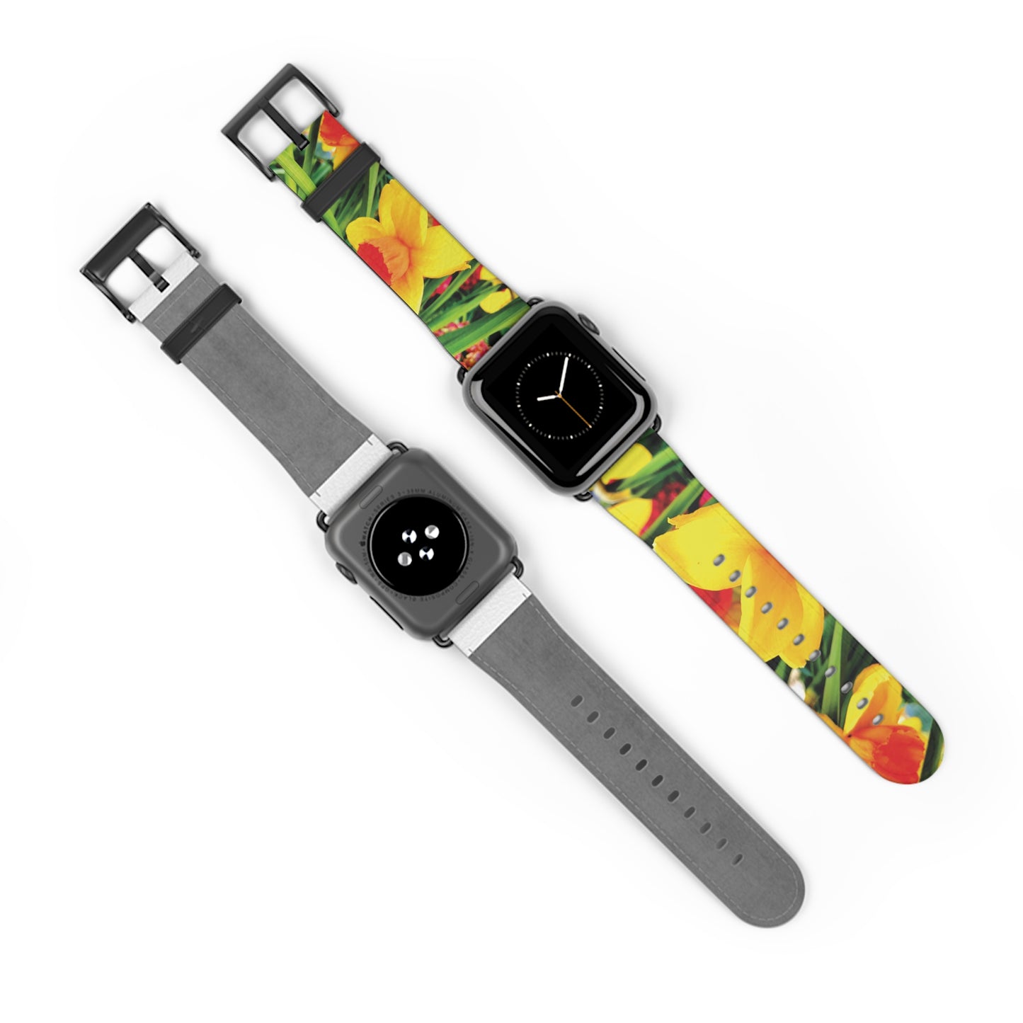 Vibrant Floral Watch Band - Adjustable, Colorful Design for Nature Lovers