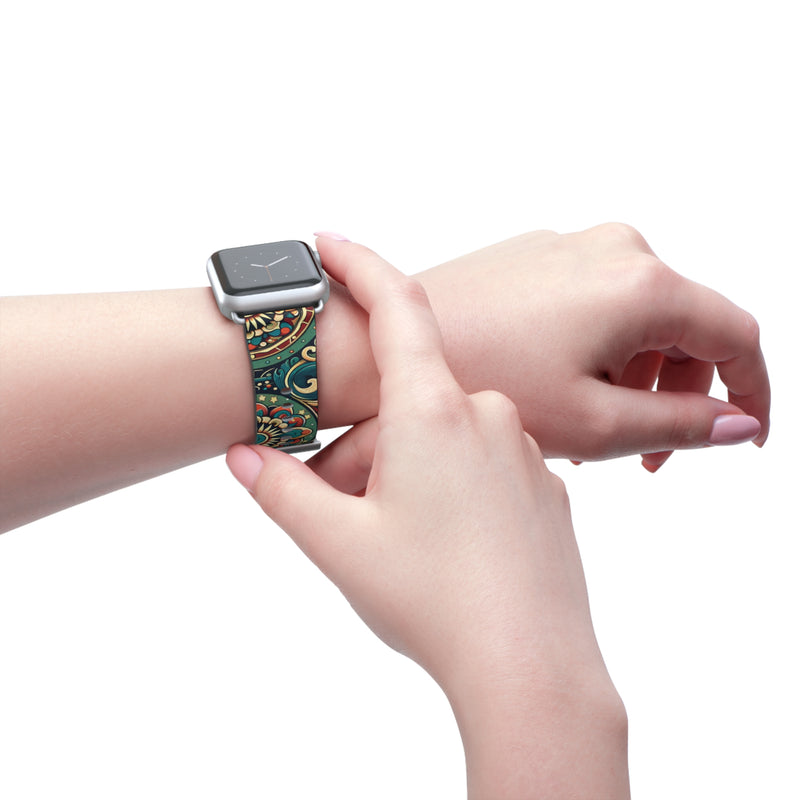 Bohemian Floral Watch Band - Stylish Accessory for Everyday Wear, Fitness Tracker, Gift for Her, Holiday Present, Unique Style
