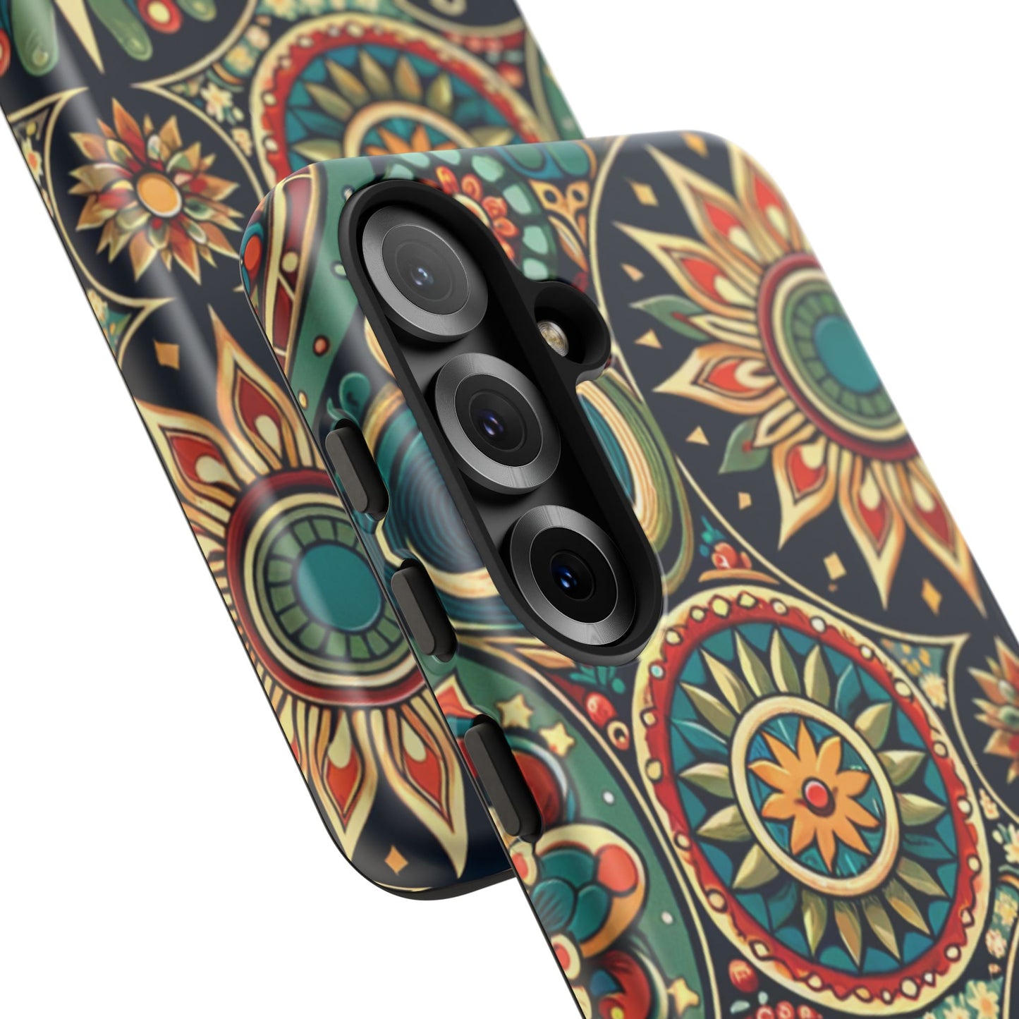 Boho Phone Case with Colorful Mandala Design, Stylish Phone Cover, Trendy Case for Women, Gift for Her, Bohemian Style Accessories