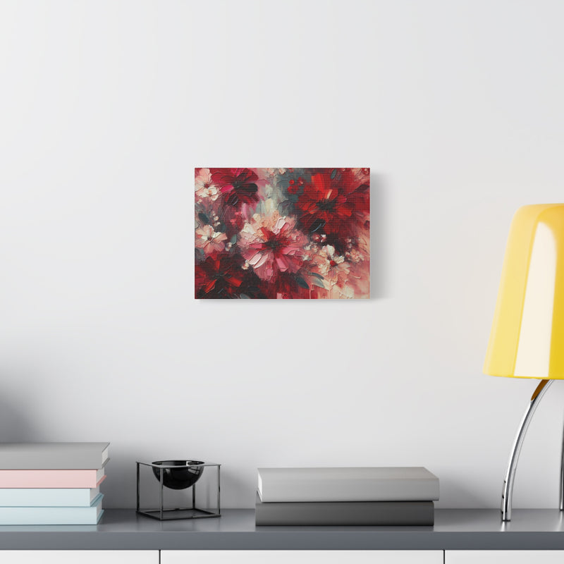 Floral Abstract Canvas Art - Vibrant 1.25" Wall Decor
