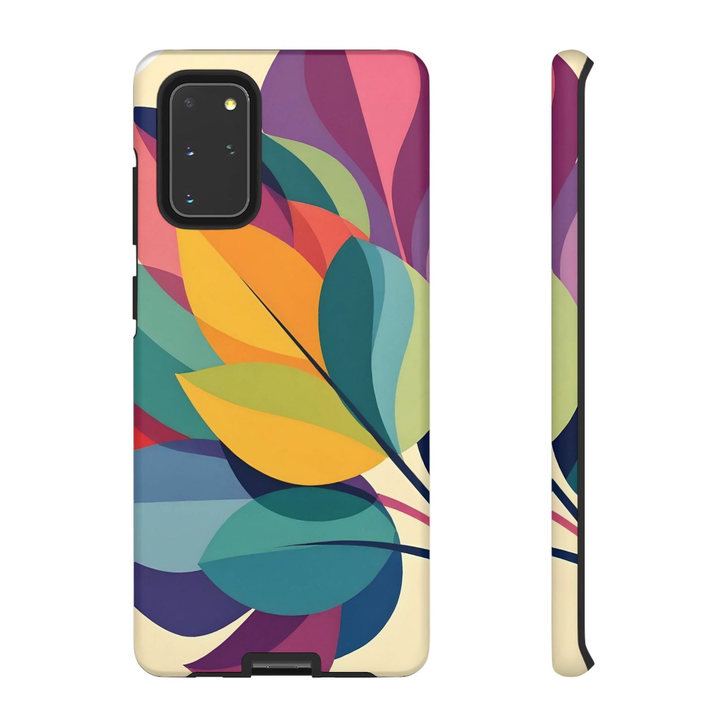 Colorful Leaf Phone Case, Tough TPU Cover, Eco-Friendly Design, Perfect Gift for Nature Lovers, Vibrant Floral Style