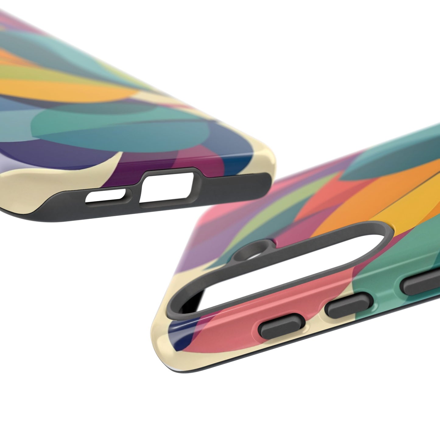 Colorful Leaf Phone Case, Tough TPU Cover, Eco-Friendly Design, Perfect Gift for Nature Lovers, Vibrant Floral Style