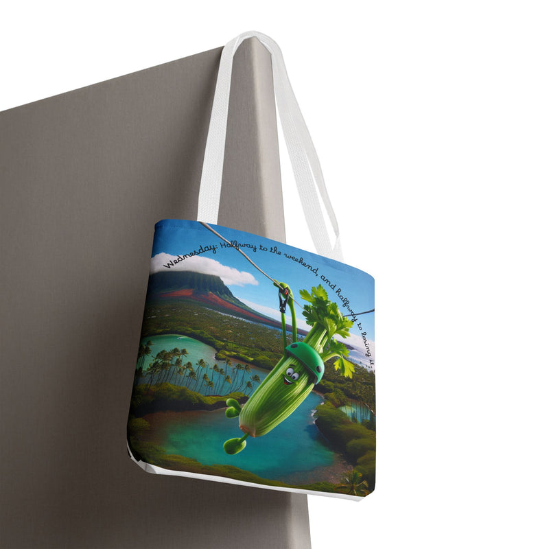 Whimsical Vegetable Tote Bag - Perfect for Weekend Adventures!