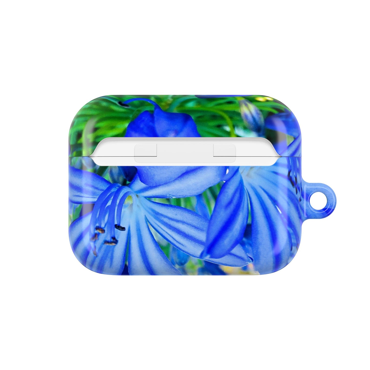 Blue Floral AirPod Case - Stylish Protection for Your Earbuds