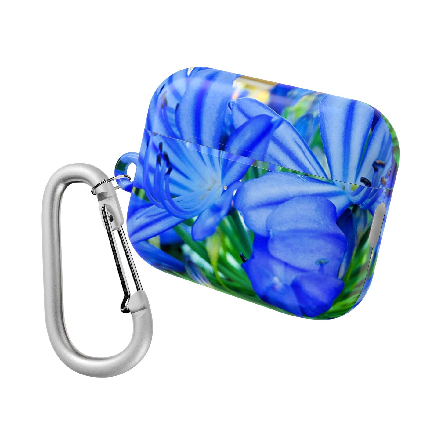Blue Floral AirPod Case - Stylish Protection for Your Earbuds
