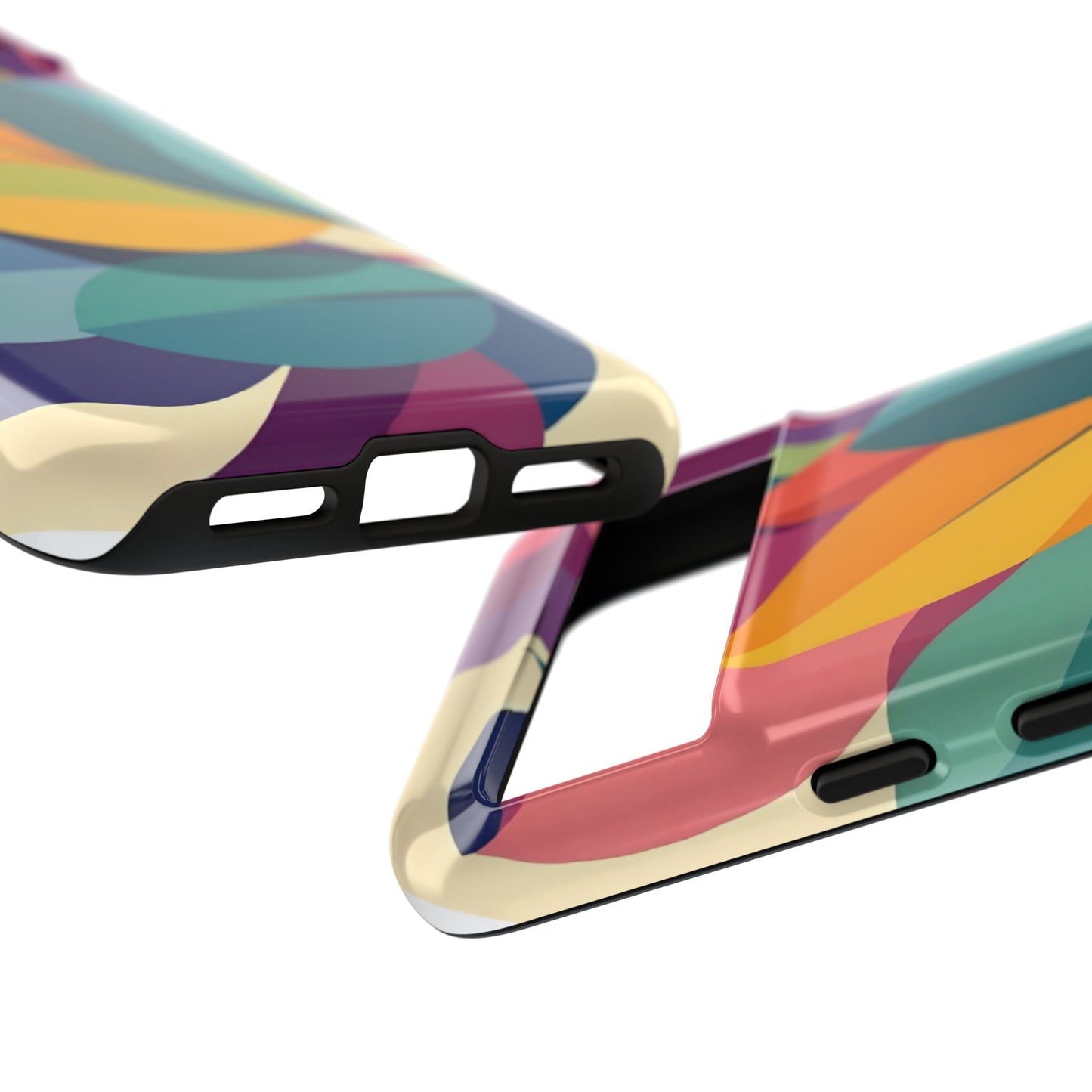 Colorful Leaf Phone Case, Tough TPU Cover, Eco-Friendly Design, Perfect Gift for Nature Lovers, Vibrant Floral Style