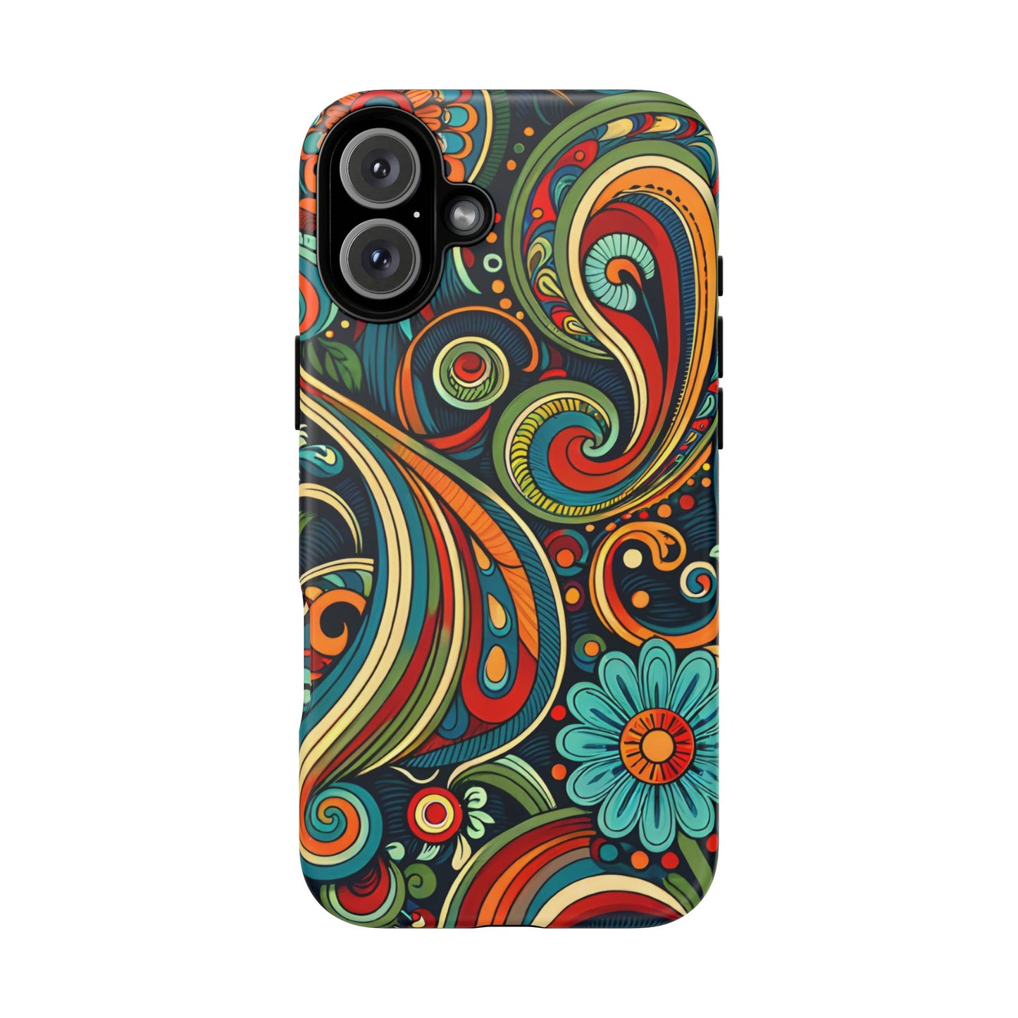 Bohemian Floral Phone Case - Colorful Tough Cover for Stylish Protection