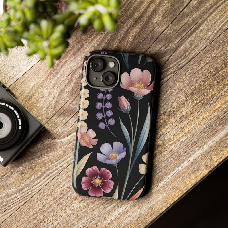 Floral Phone Case - Tough Cases with Elegant Botanical Design