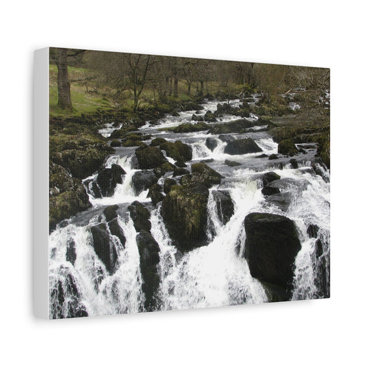 Nature-Inspired Wall Art Canvas Print, Perfect for Home Decor, Gift for Nature Lovers, Living Room Decoration, Serene River Scene