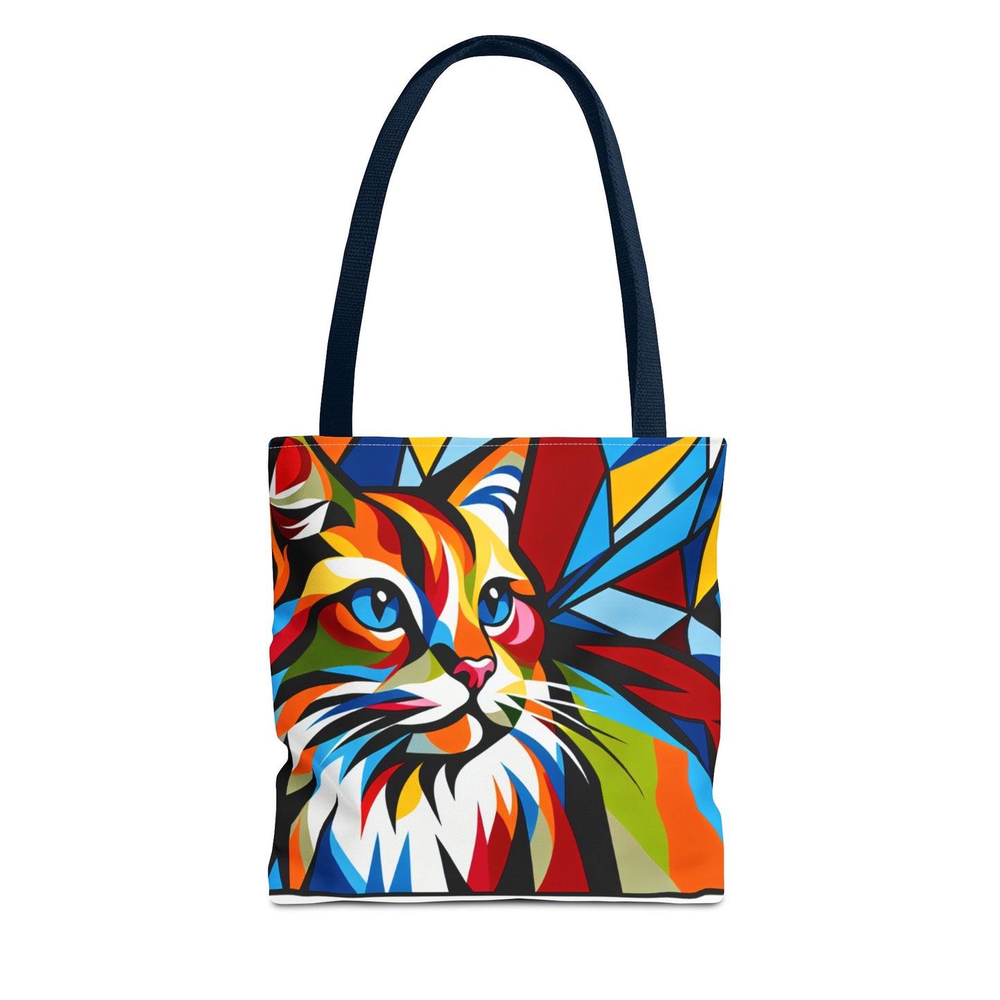 Colorful Cat Art Tote Bag - Stylish & Eco-Friendly