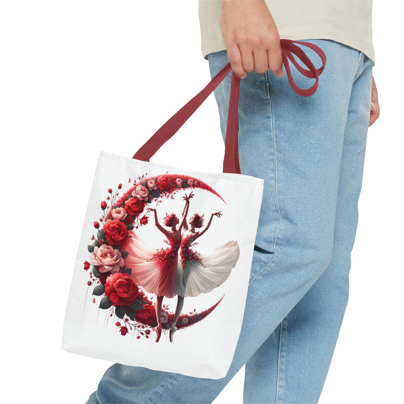 Elegant Floral Ballerina Tote Bag - Perfect for Dance Lovers & Special Occasions