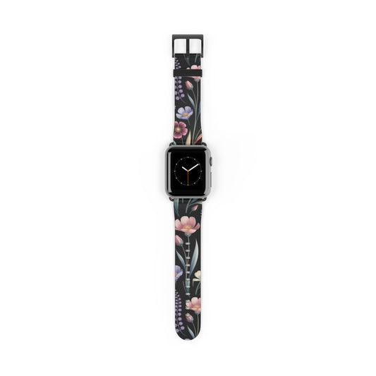 Floral Design Watch Band - Stylish Accessory for Garden Lovers