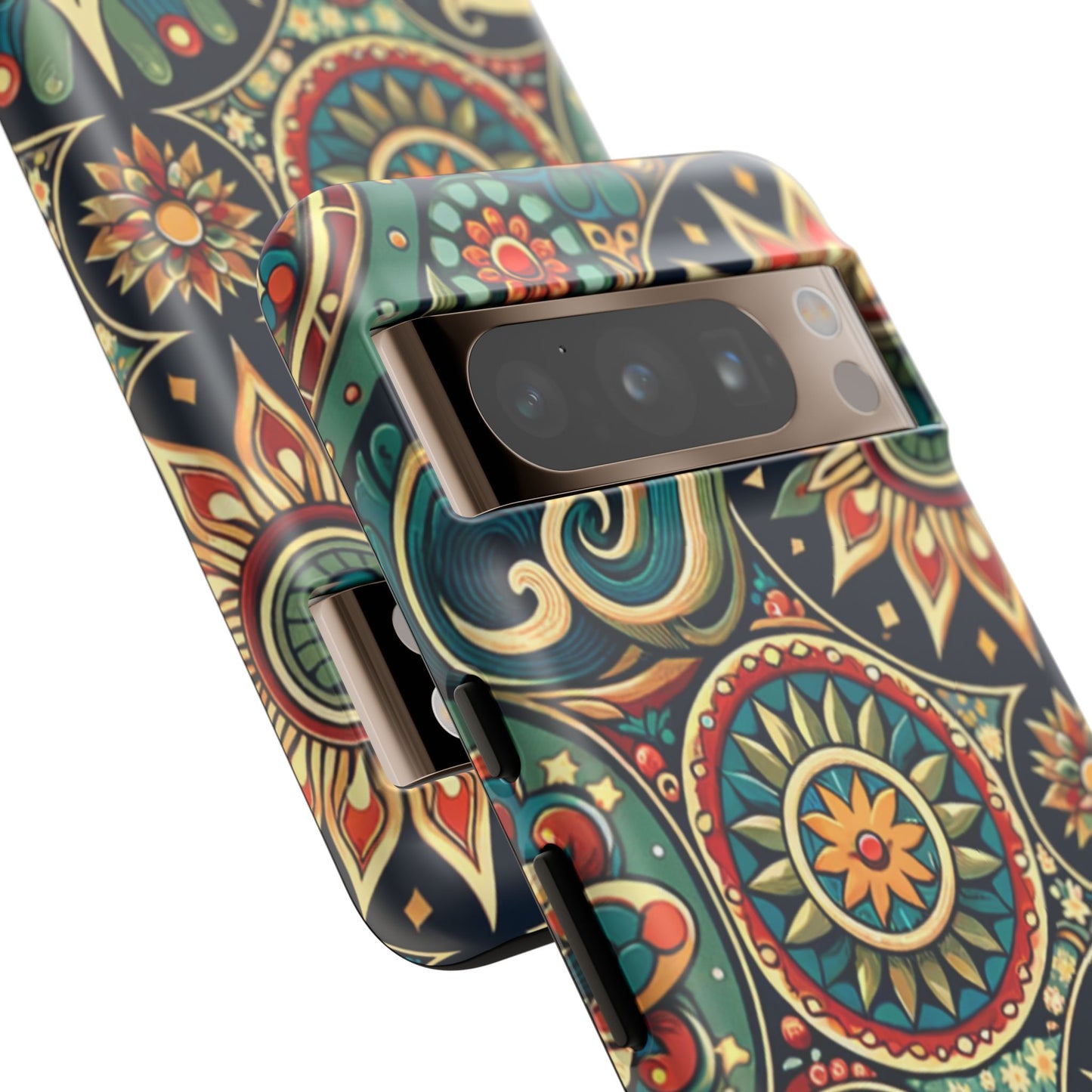 Boho Phone Case with Colorful Mandala Design, Stylish Phone Cover, Trendy Case for Women, Gift for Her, Bohemian Style Accessories