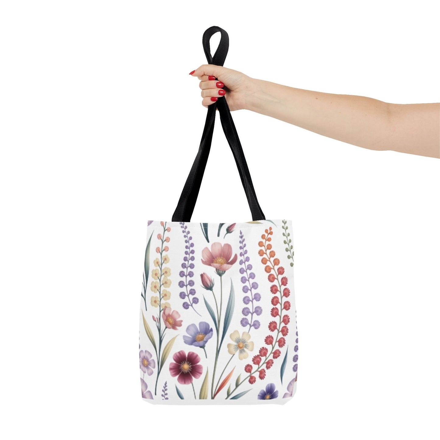 Floral Tote Bag, Stylish Shopping Bag, Reusable Grocery Tote, Summer Outing Purse, Eco-Friendly Gift, Flower Pattern Accessory