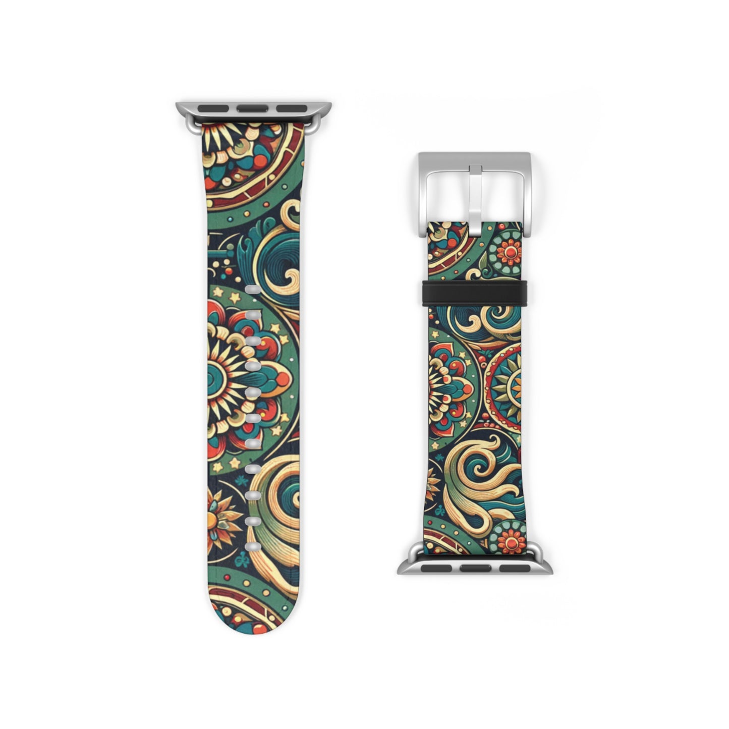 Bohemian Floral Watch Band - Stylish Accessory for Everyday Wear, Fitness Tracker, Gift for Her, Holiday Present, Unique Style