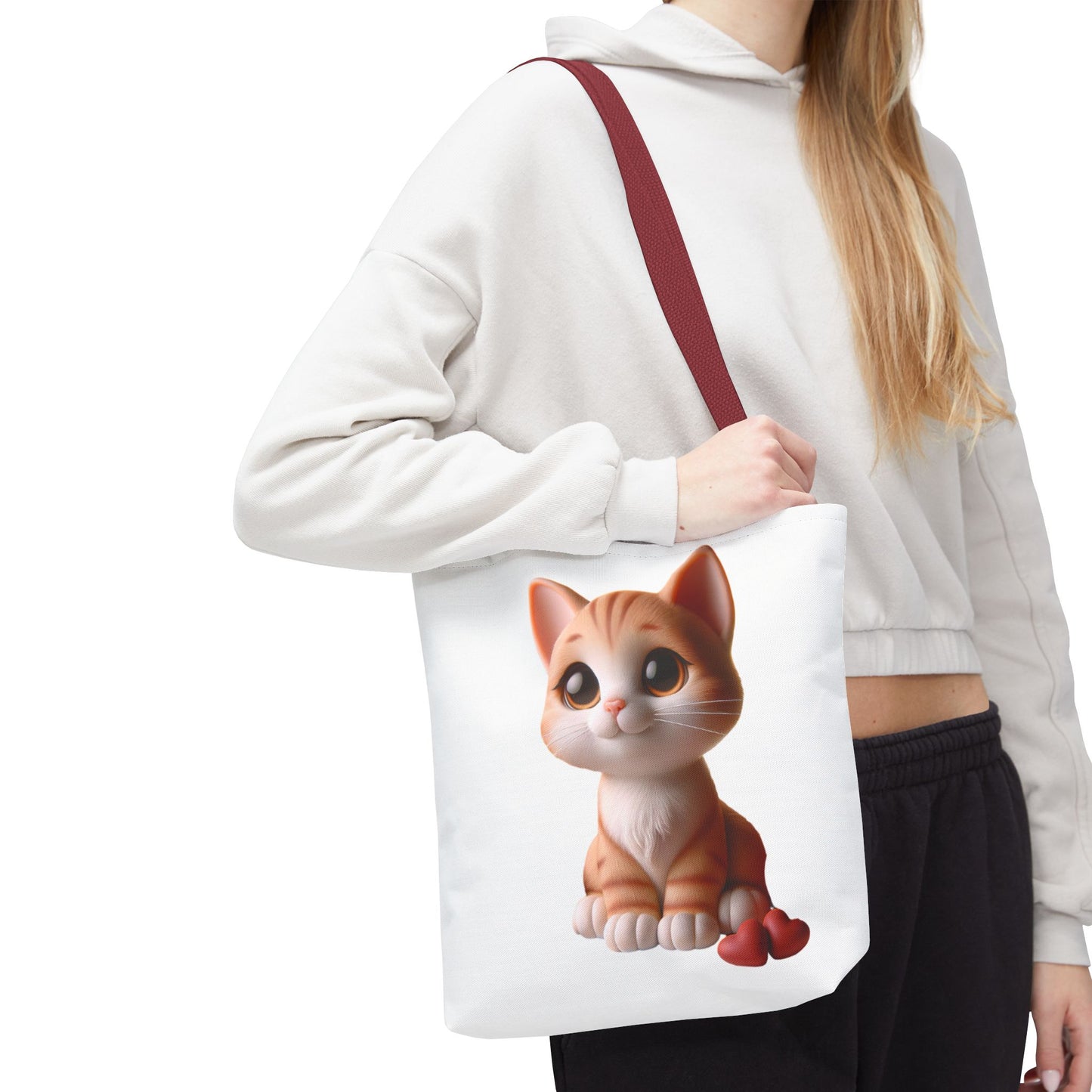 Adorable Cat Tote Bag - Cute Kawaii Design for Cat Lovers