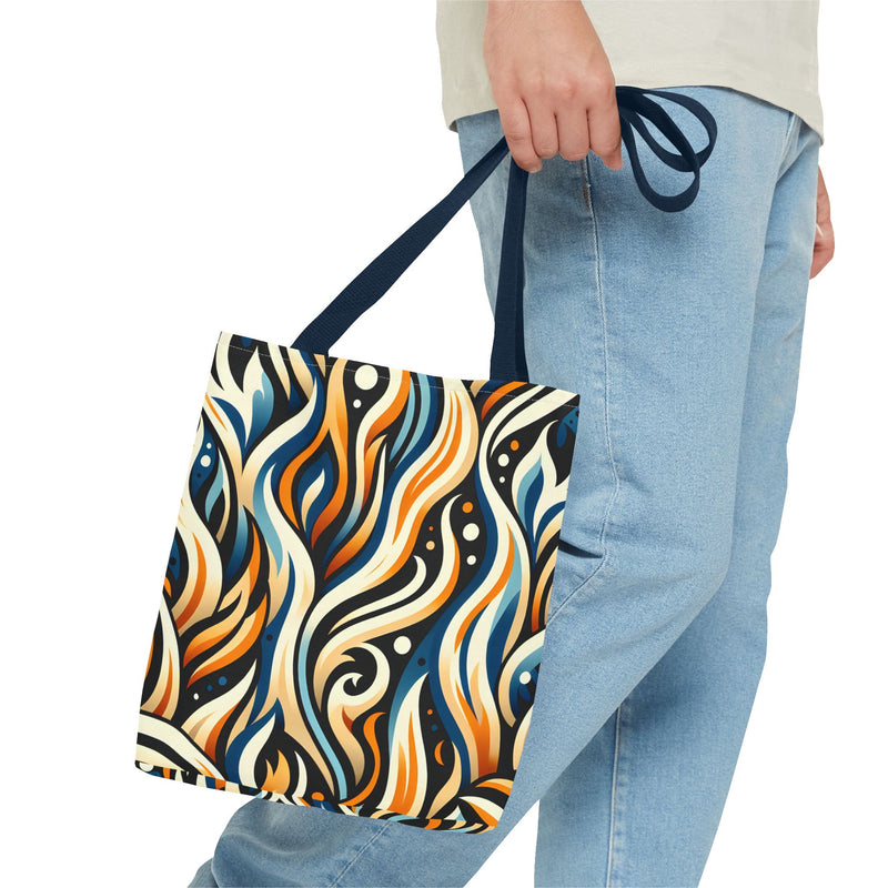 Vibrant Boho Tote Bag - Colorful AOP Design, Beach Essential, Everyday Carry, Gift Idea, Stylish and Functional