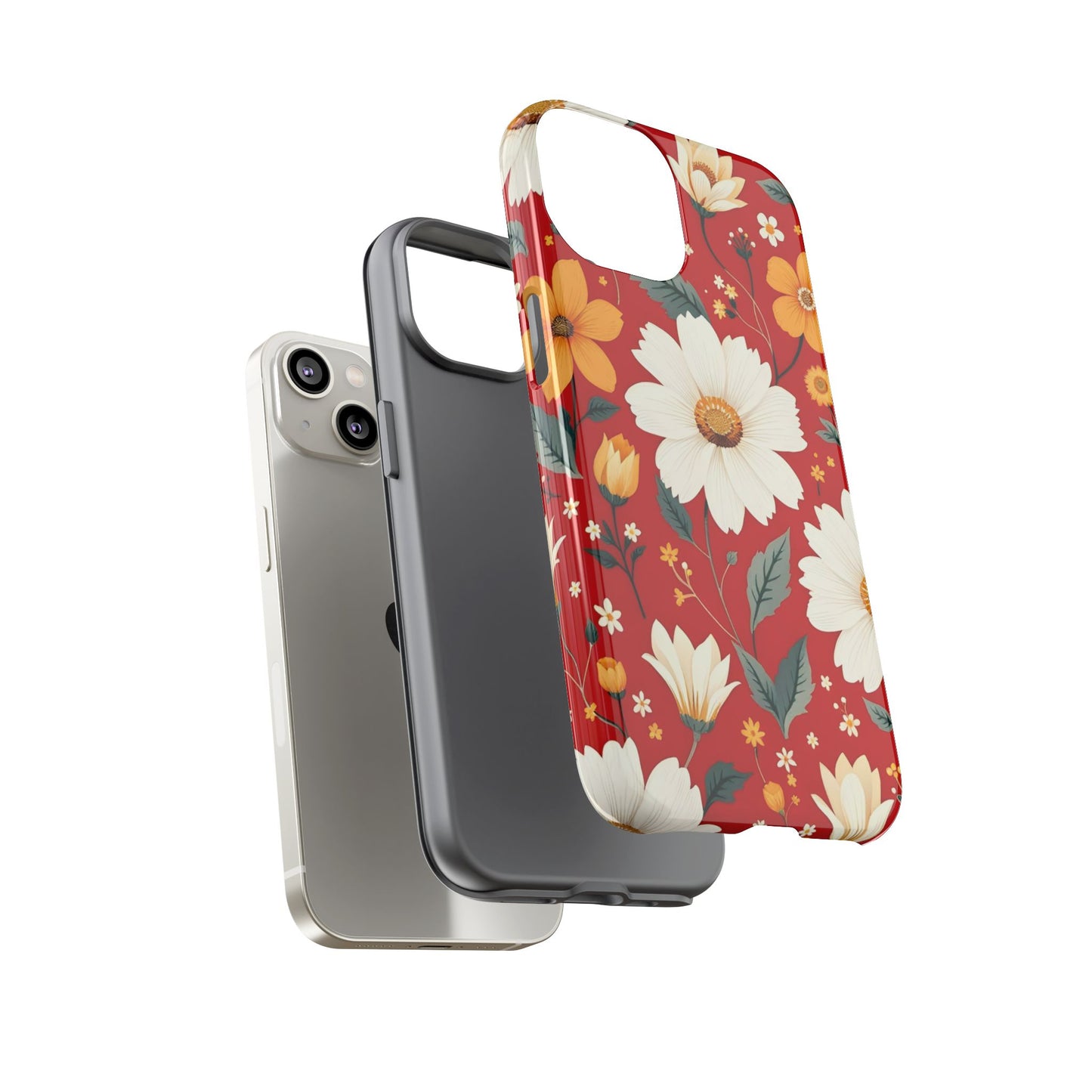 Floral Tough Phone Case | Durable Protection with Vibrant Flowers