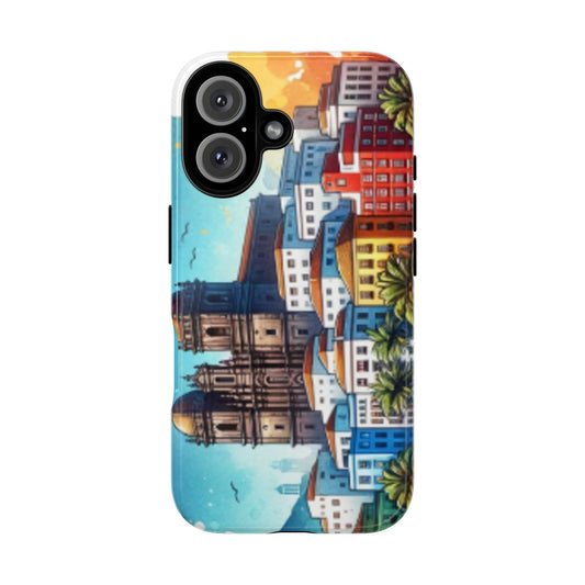 Vibrant Phone Case - Tough Cases with Tropical Ocean Design