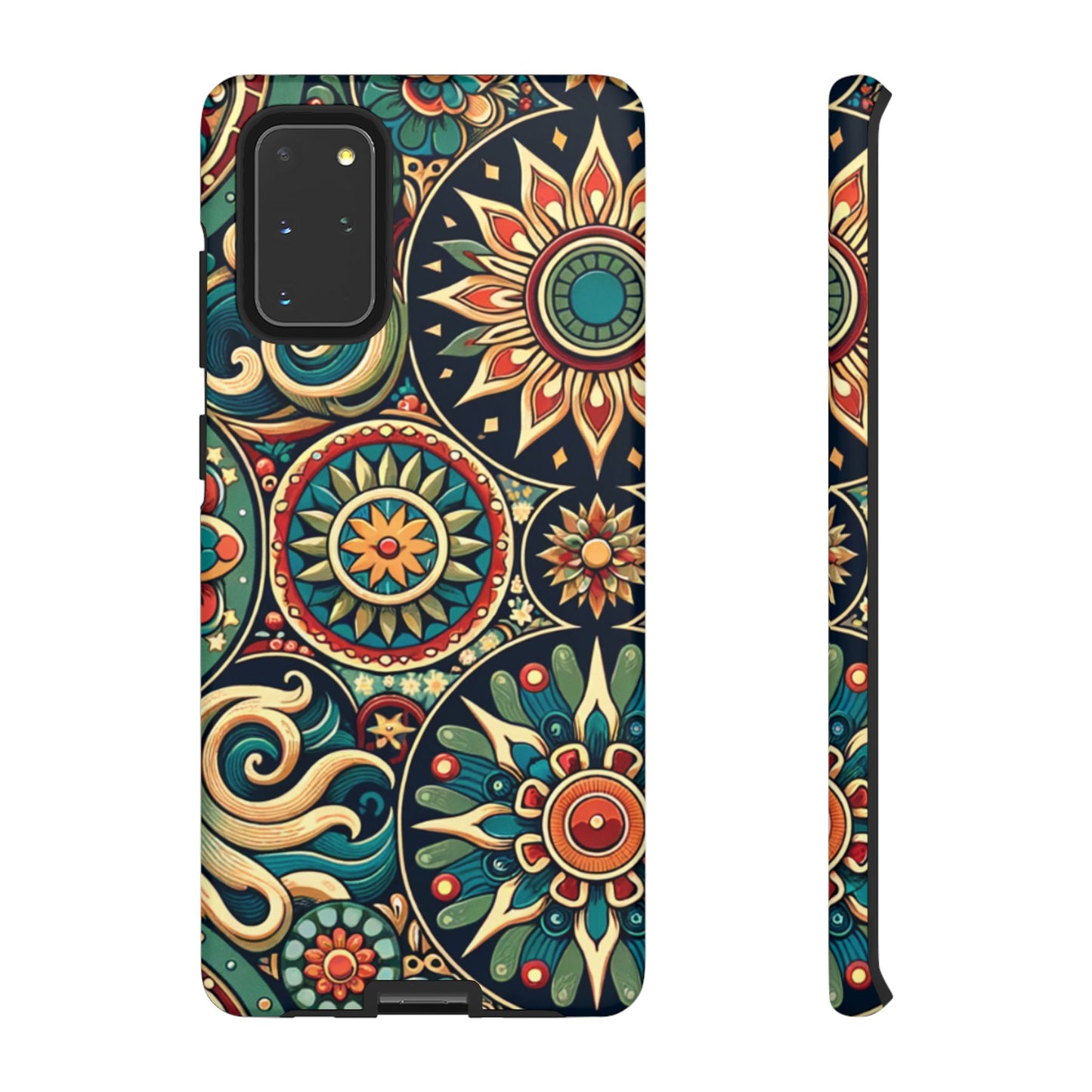 Boho Phone Case with Colorful Mandala Design, Stylish Phone Cover, Trendy Case for Women, Gift for Her, Bohemian Style Accessories