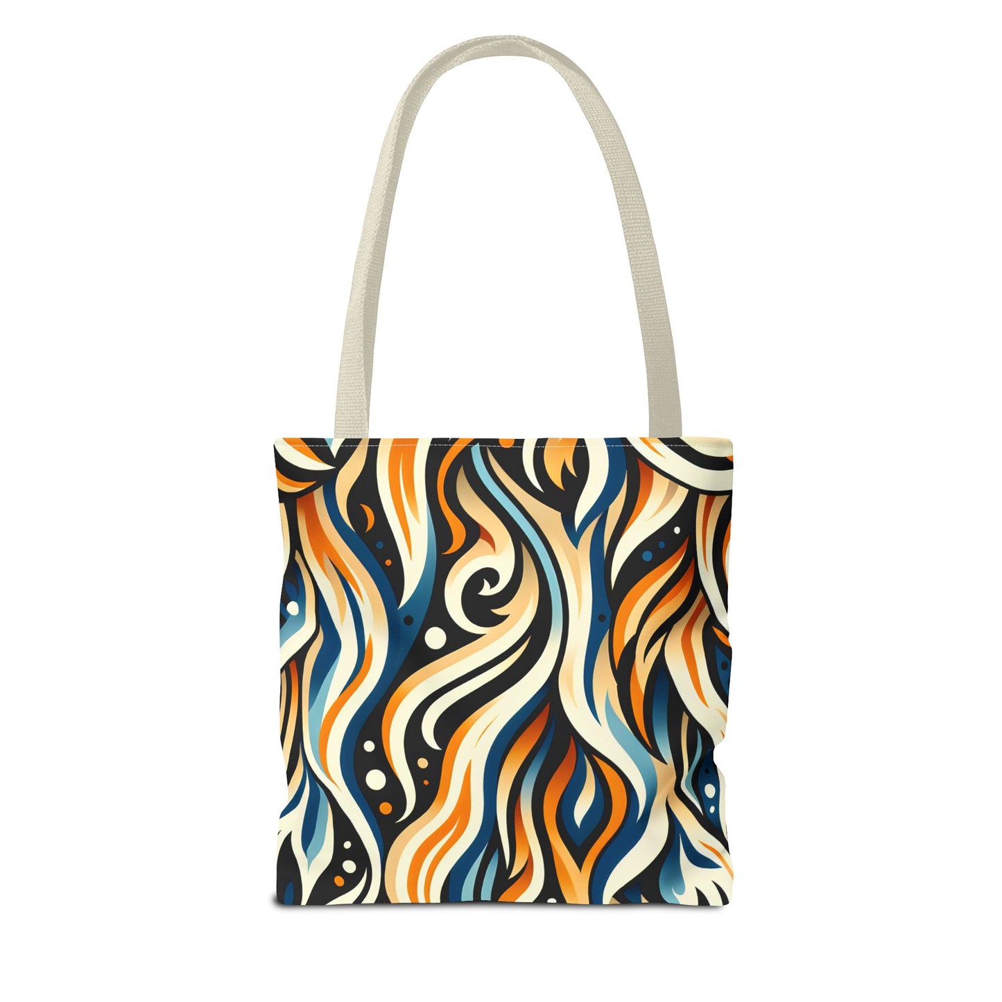 Vibrant Boho Tote Bag - Colorful AOP Design, Beach Essential, Everyday Carry, Gift Idea, Stylish and Functional