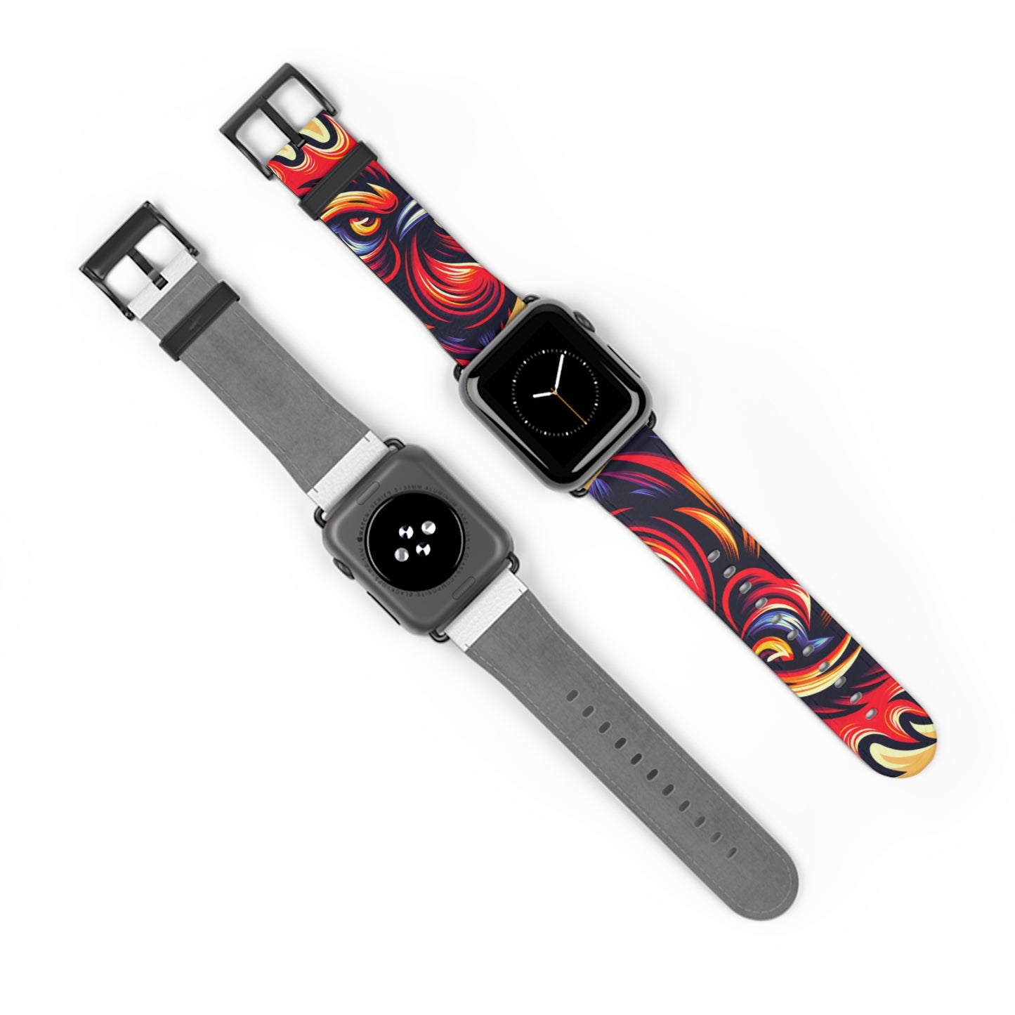 Vibrant Abstract Watch Band | Colorful Silicone Strap for Style and Comfort