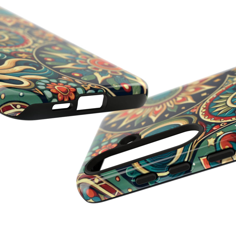 Boho Phone Case with Colorful Mandala Design, Stylish Phone Cover, Trendy Case for Women, Gift for Her, Bohemian Style Accessories