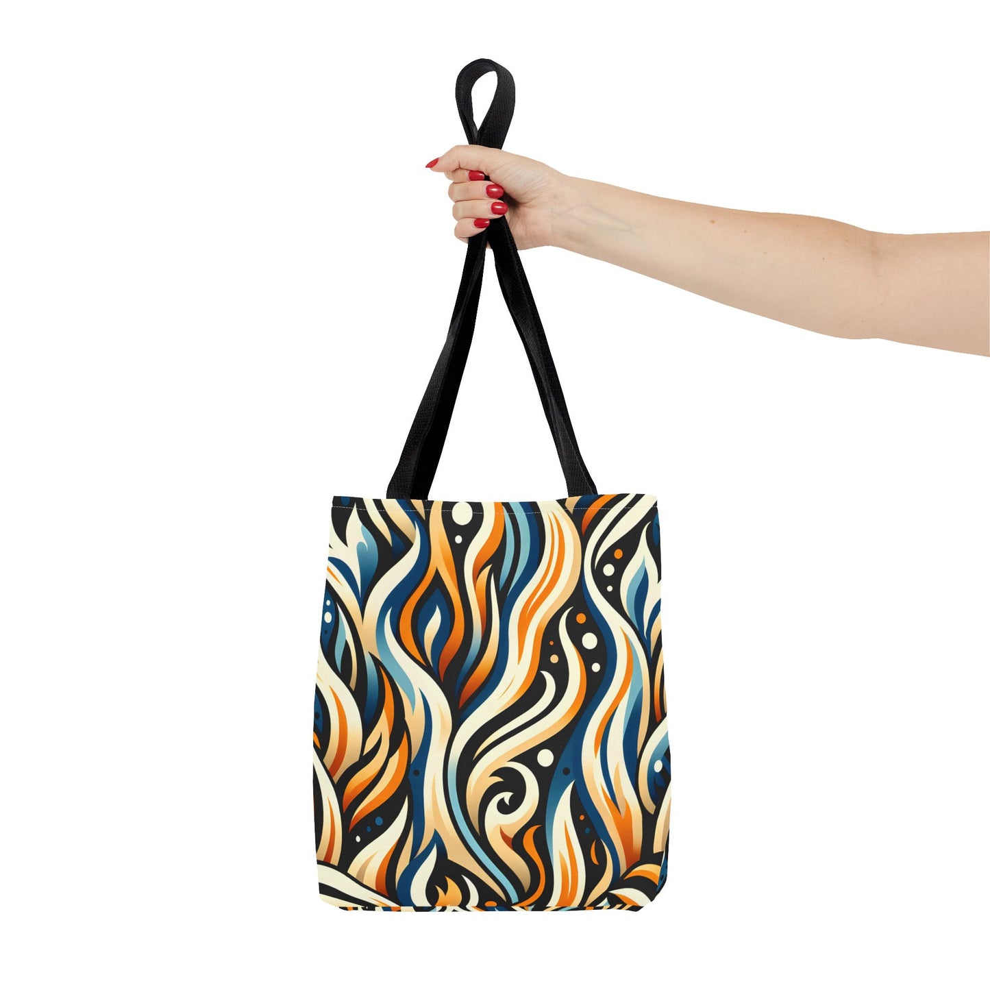 Vibrant Boho Tote Bag - Colorful AOP Design, Beach Essential, Everyday Carry, Gift Idea, Stylish and Functional
