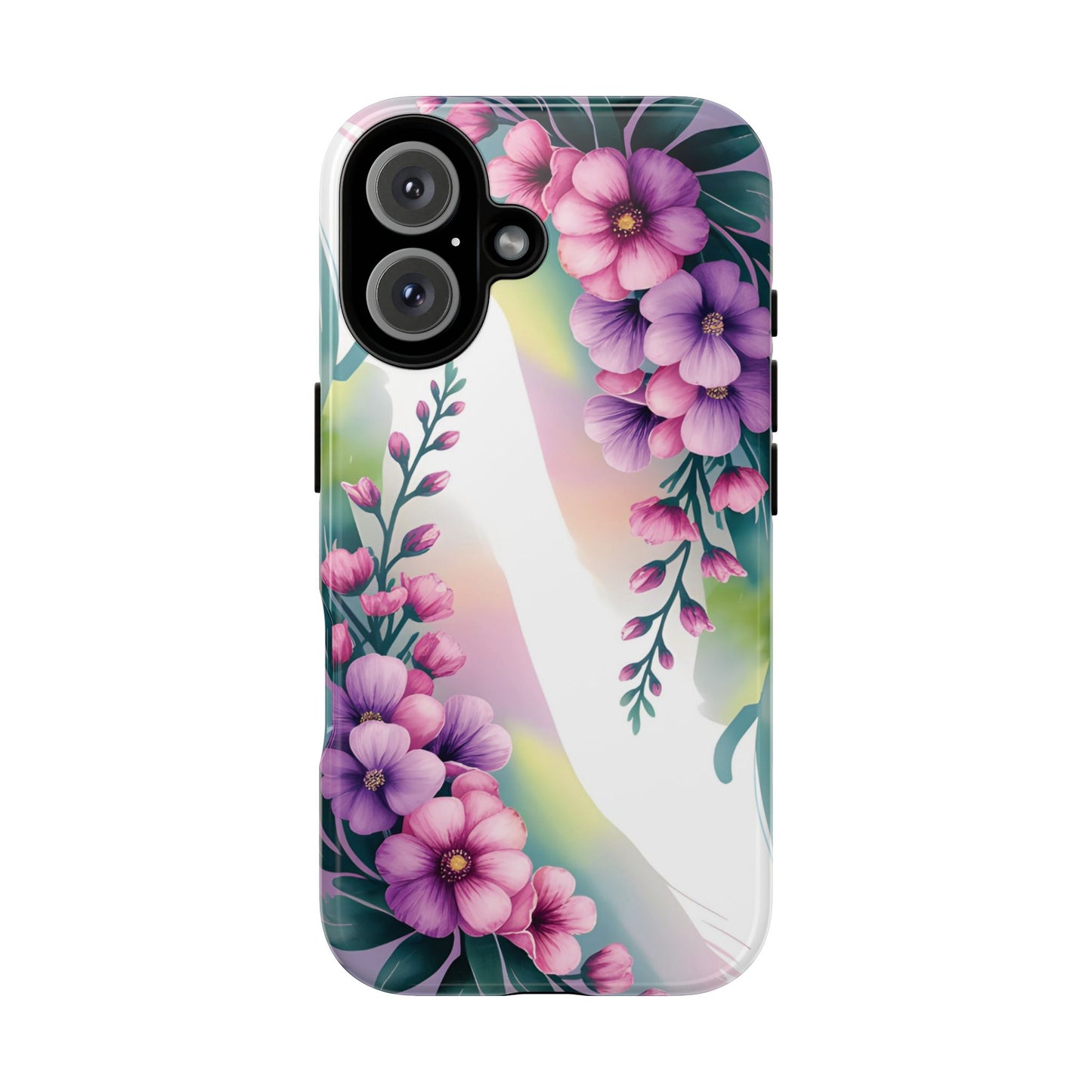 Floral Phone Case with Tough Protection, Stylish Cover for Smartphone, Flower Design Case, Gift for Her, Customizable Phone Accessories