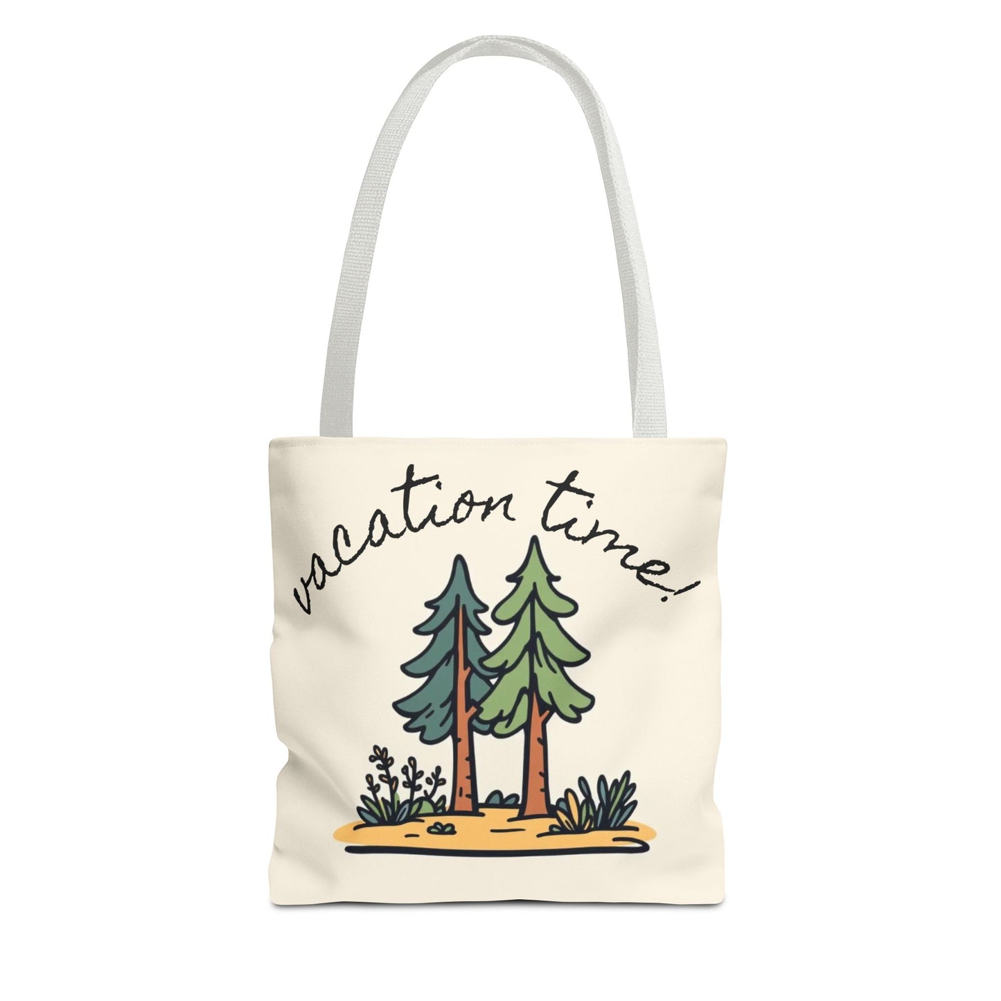 Vacation Time Tote Bag - Nature-Inspired Beach & Travel Accessory