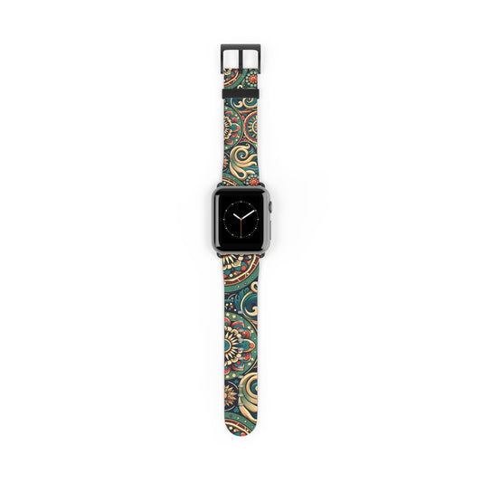 Bohemian Floral Watch Band - Stylish Accessory for Everyday Wear, Fitness Tracker, Gift for Her, Holiday Present, Unique Style