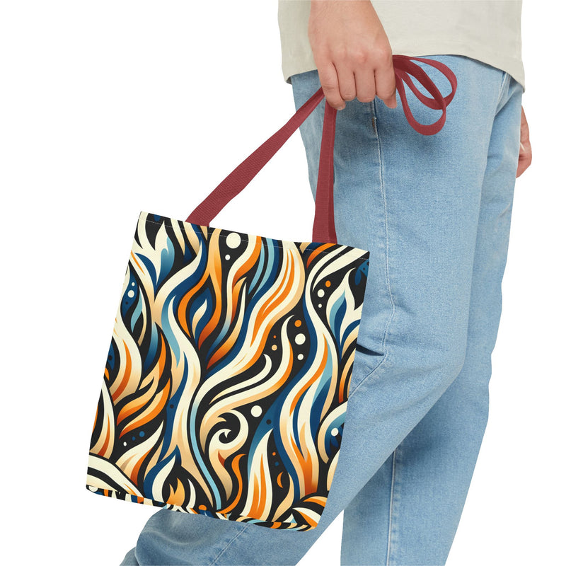 Vibrant Boho Tote Bag - Colorful AOP Design, Beach Essential, Everyday Carry, Gift Idea, Stylish and Functional
