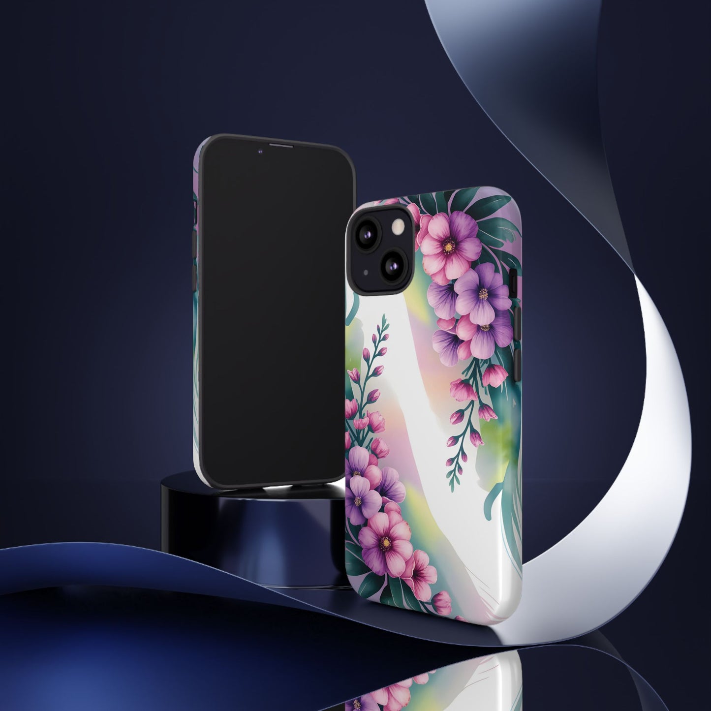 Floral Phone Case with Tough Protection, Stylish Cover for Smartphone, Flower Design Case, Gift for Her, Customizable Phone Accessories
