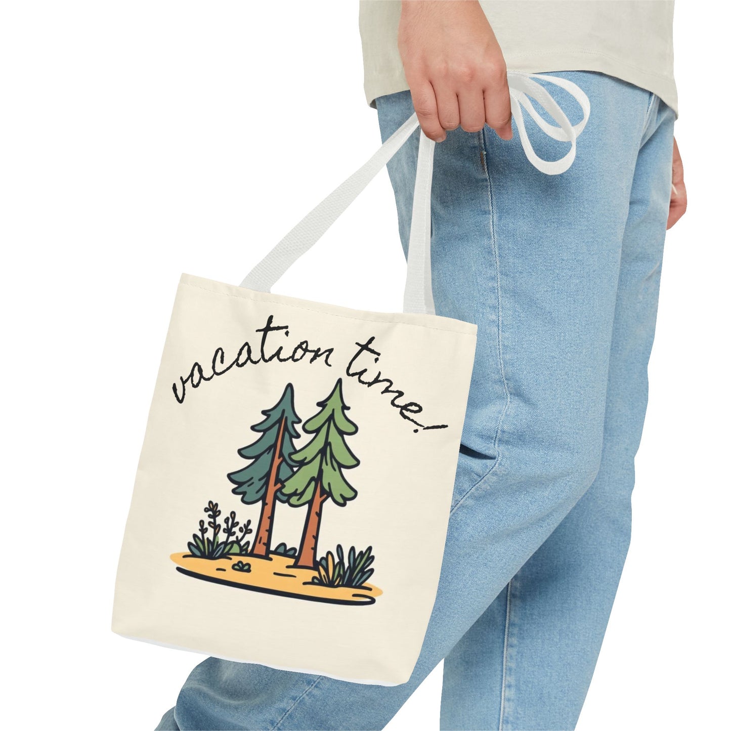 Vacation Time Tote Bag - Nature-Inspired Beach & Travel Accessory