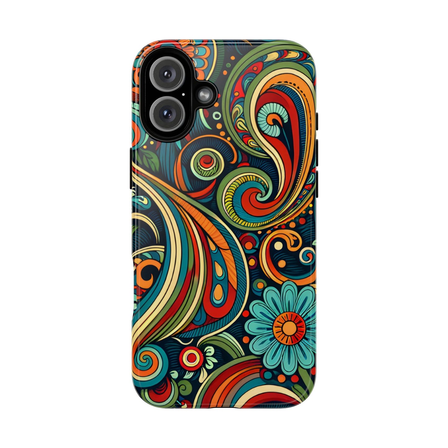 Bohemian Floral Phone Case - Colorful Tough Cover for Stylish Protection