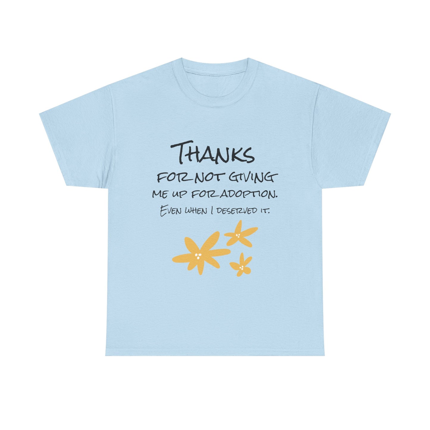 Thank You Unisex Heavy Cotton Tee - Perfect for Mother's Day!