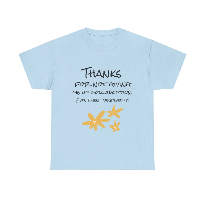 Thank You Unisex Heavy Cotton Tee - Perfect for Mother's Day!