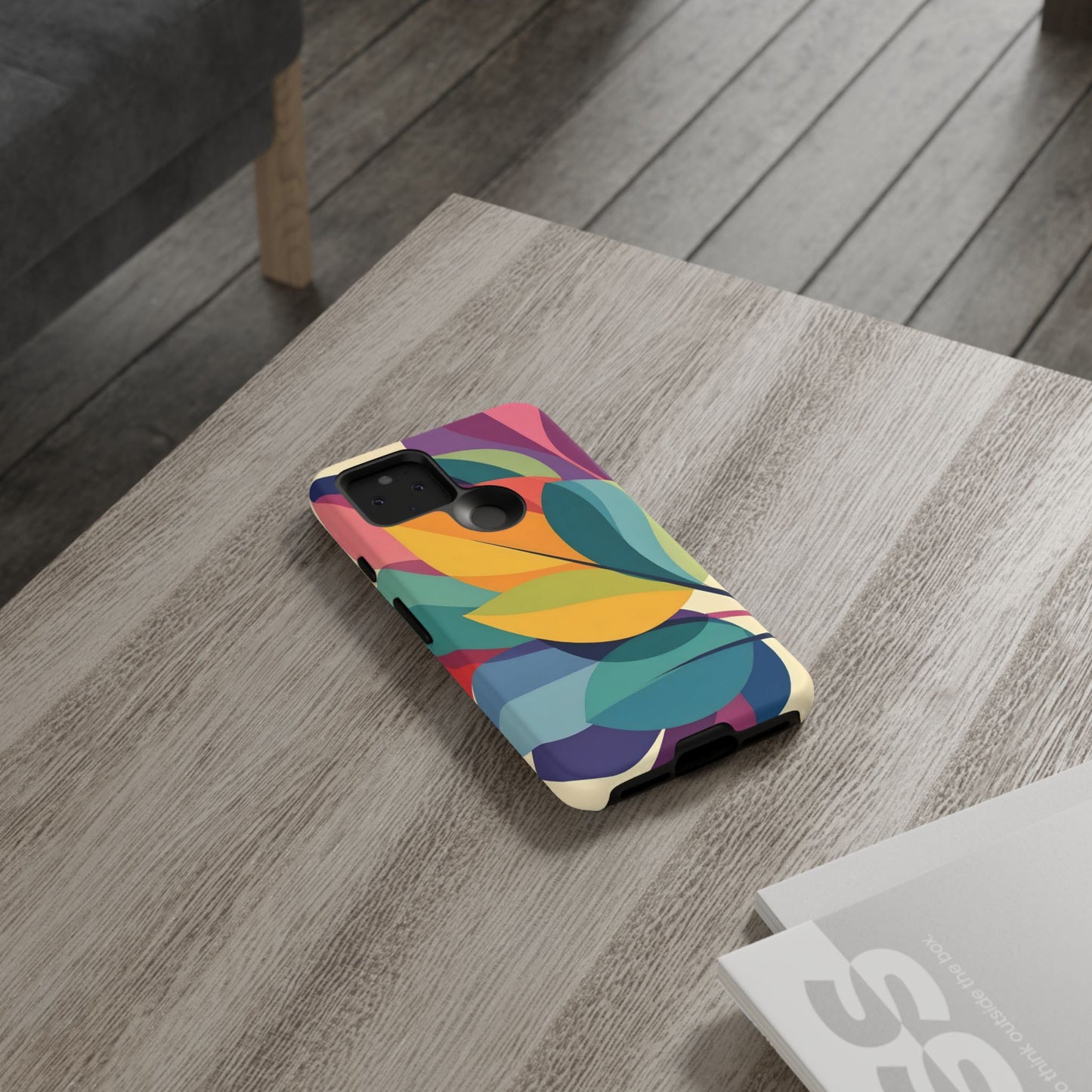 Colorful Leaf Phone Case, Tough TPU Cover, Eco-Friendly Design, Perfect Gift for Nature Lovers, Vibrant Floral Style