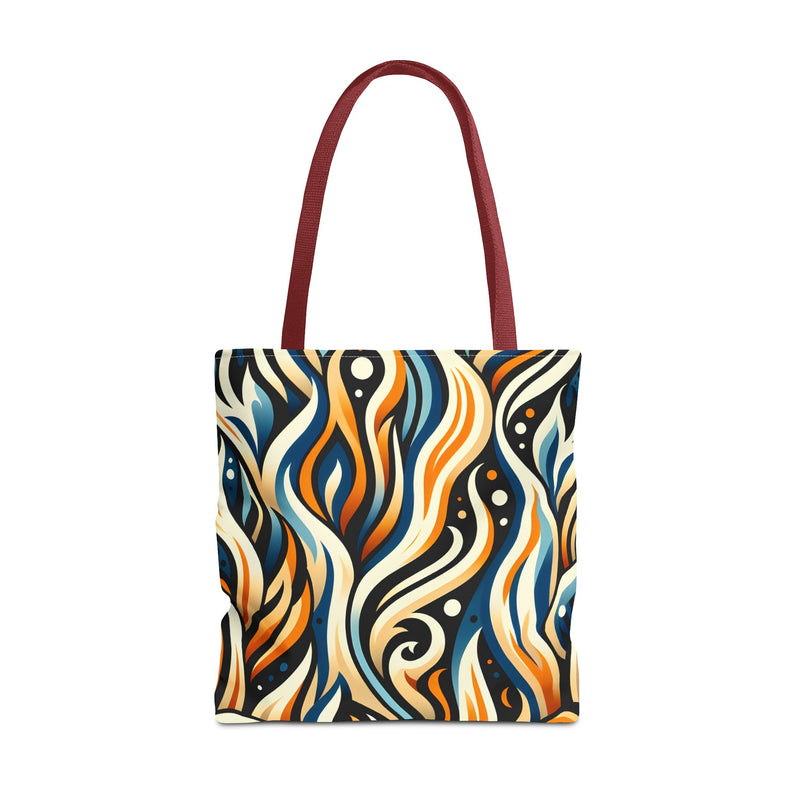 Vibrant Boho Tote Bag - Colorful AOP Design, Beach Essential, Everyday Carry, Gift Idea, Stylish and Functional