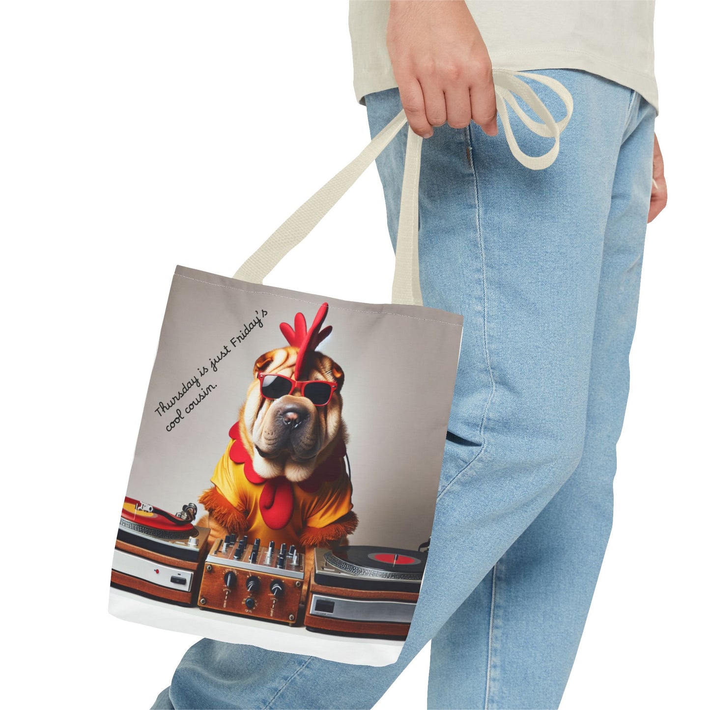 Cool DJ Dog Tote Bag - Perfect for Music Lovers and Pet Owners