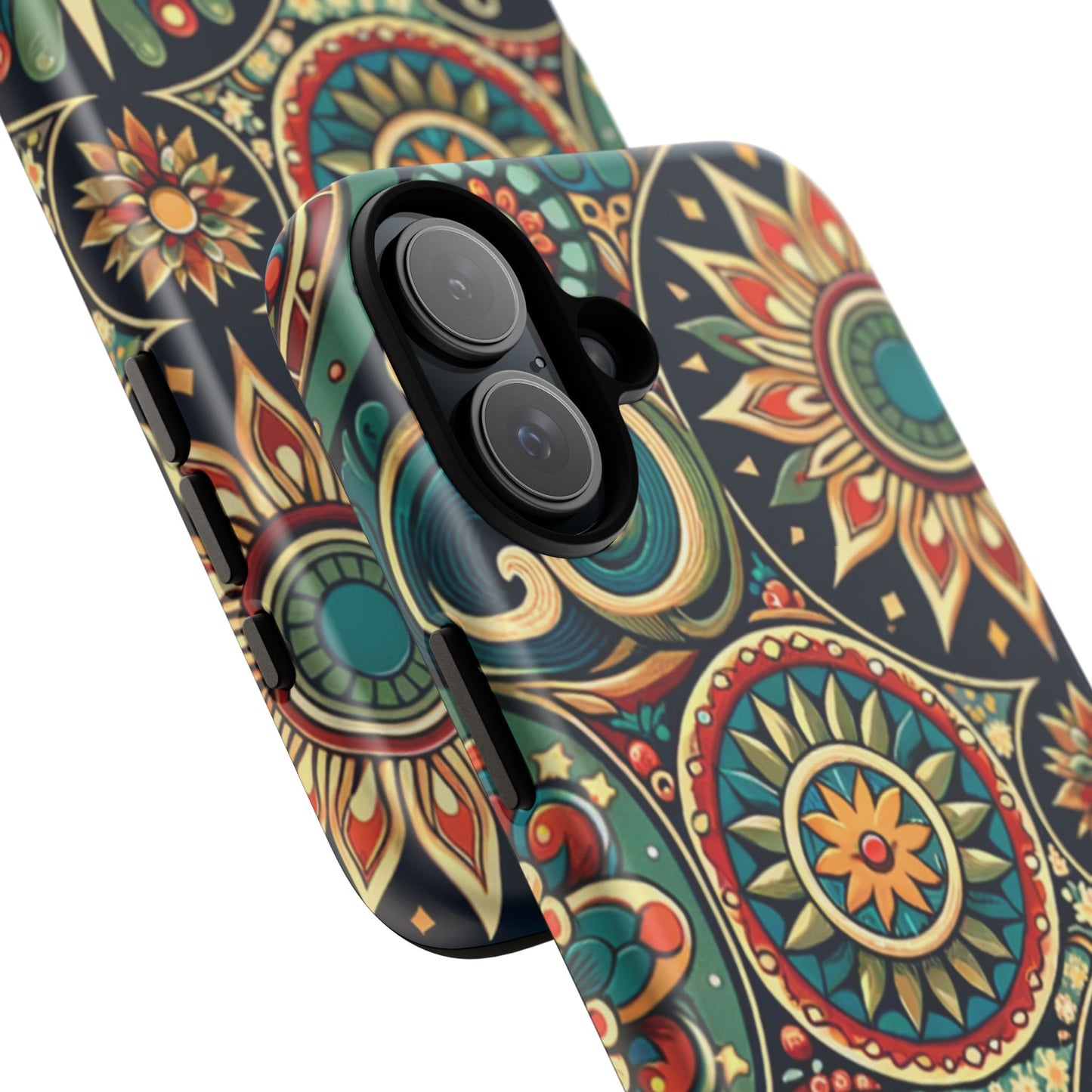 Boho Phone Case with Colorful Mandala Design, Stylish Phone Cover, Trendy Case for Women, Gift for Her, Bohemian Style Accessories