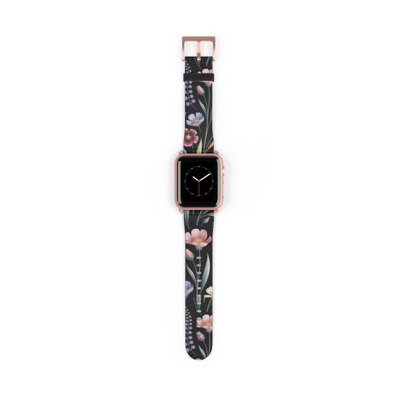 Floral Design Watch Band - Stylish Accessory for Garden Lovers