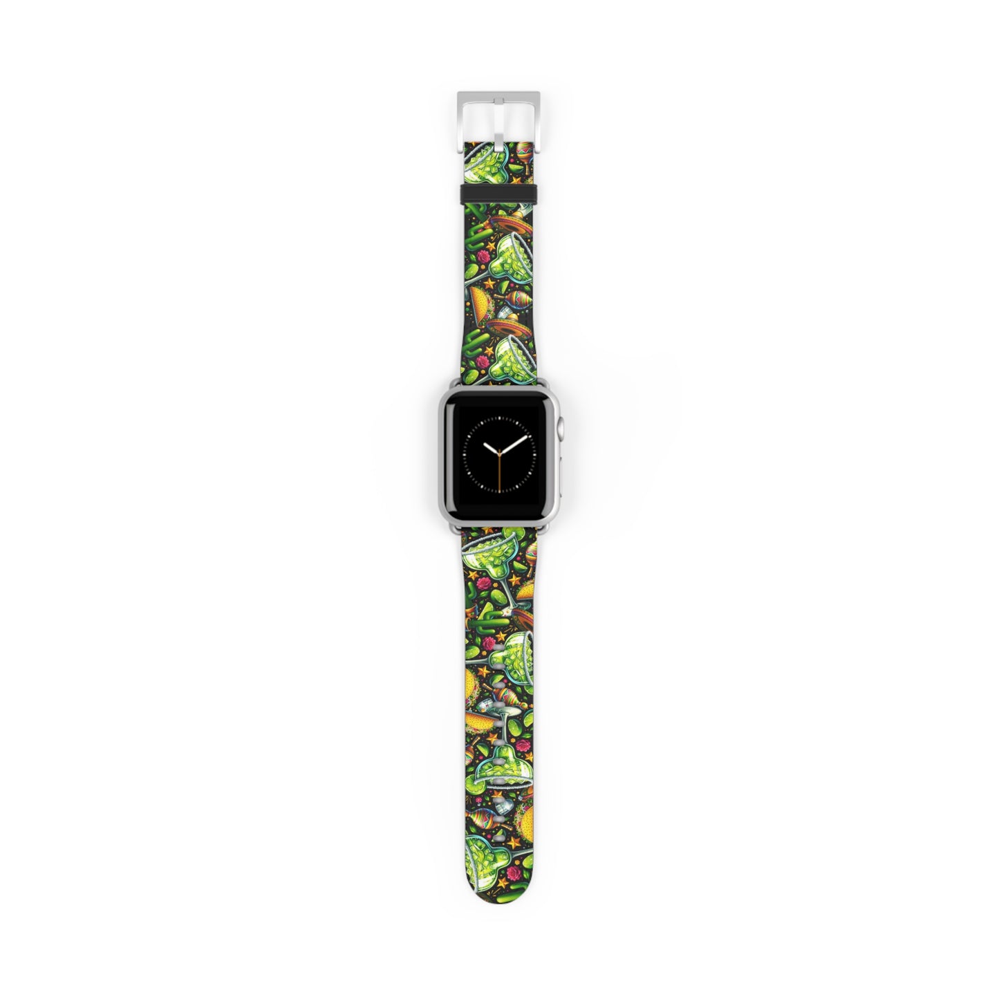 Tropical Fiesta Watch Band - Colorful Fruits & Veggies Design