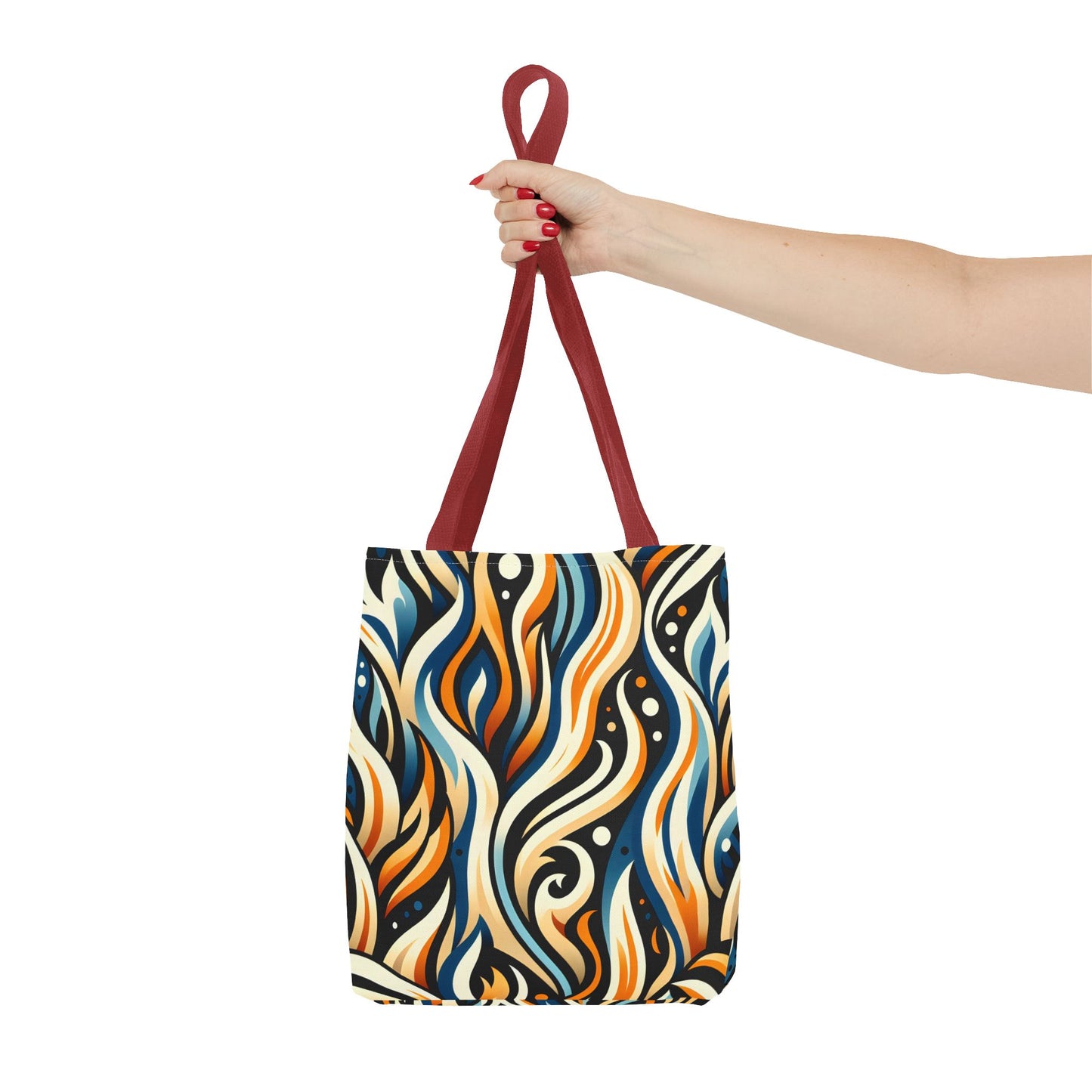Vibrant Boho Tote Bag - Colorful AOP Design, Beach Essential, Everyday Carry, Gift Idea, Stylish and Functional