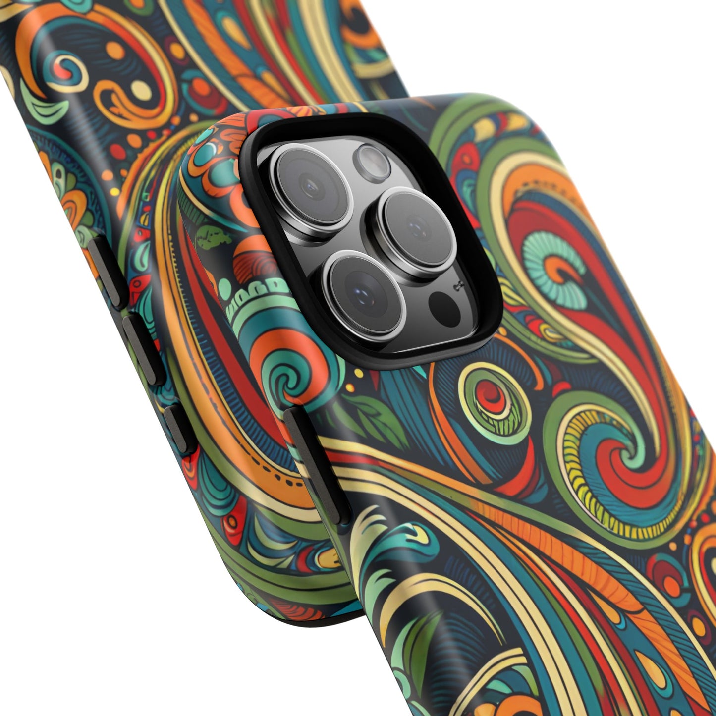 Bohemian Floral Phone Case - Colorful Tough Cover for Stylish Protection