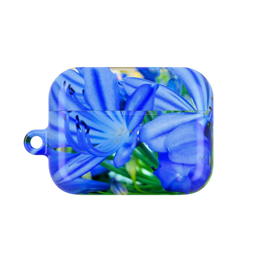 Blue Floral AirPod Case - Stylish Protection for Your Earbuds